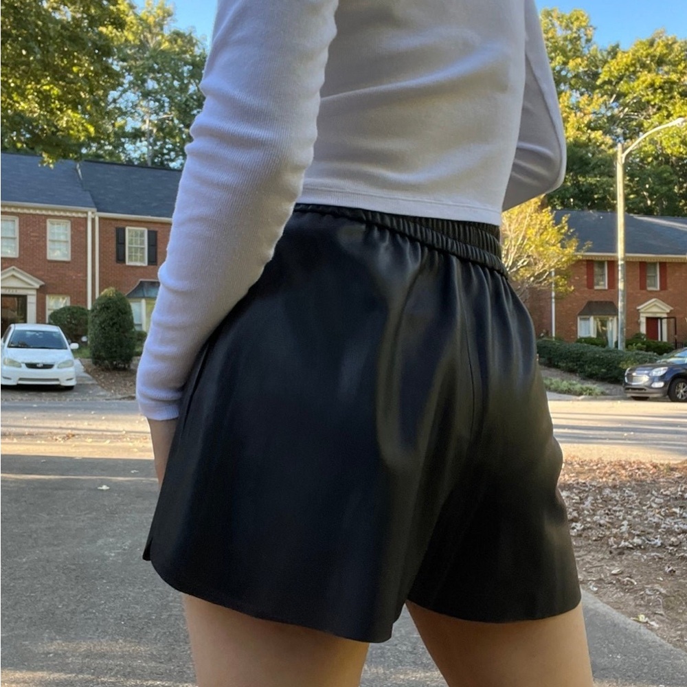 Zara Black High Waist Women's Shorts
